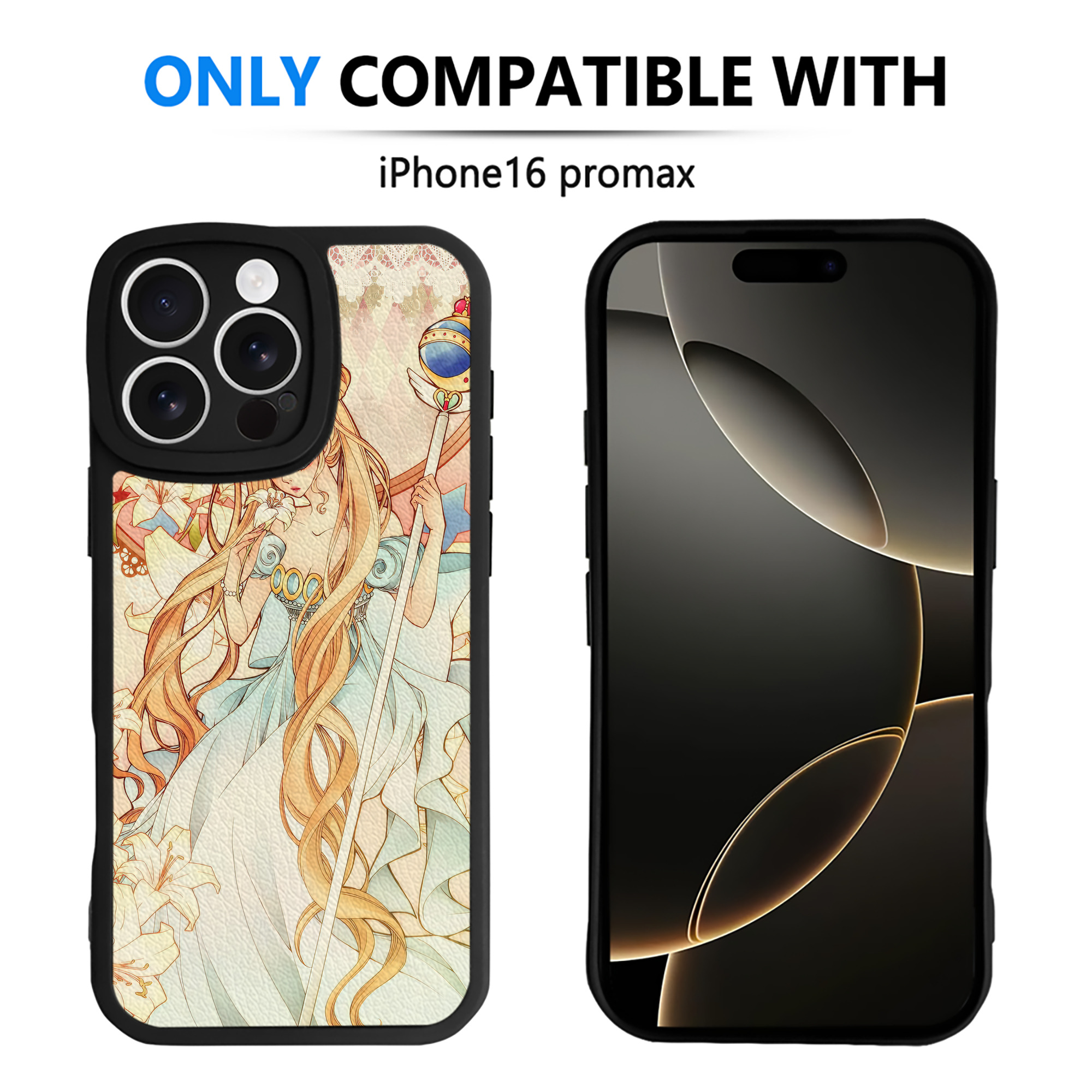 （画像用） 美少女戦士セーラームーン Sailor Moon 【iPhone 16シリーズ対応】シリコンスマホケース（レザー調） 材質：シリコン